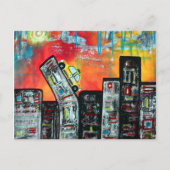 Taxifahrt Postkarte (Vorderseite)