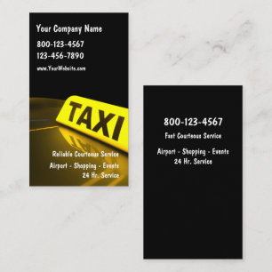 Taxigeschäft Visitenkarten Visitenkarte