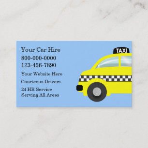 Taxigeschäftskarten Visitenkarte