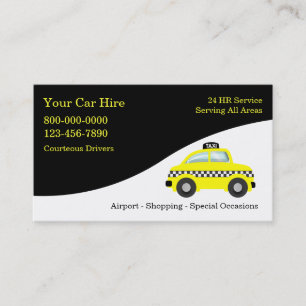 Taxigeschäftskarten Visitenkarte