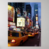 Taxis auf dem Time Square Poster (Vorne)