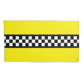 Taxis Karo Streifenmuster Kissenbezug (Rückseite-Rechts)