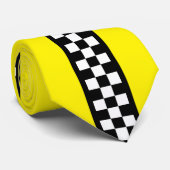 Taxis Karo Streifenmuster Krawatte (Gerollt)
