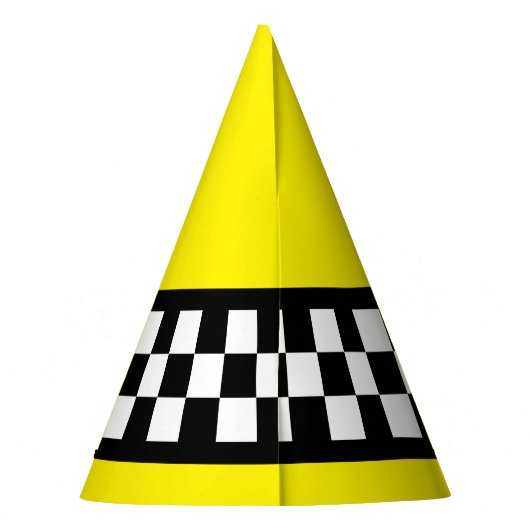 Taxis Karo Streifenmuster Partyhütchen (Rückseite)