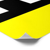 Taxis Karo Streifenmuster Poster (Ecke)