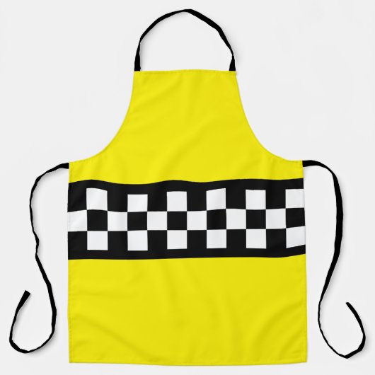 Taxis Karo Streifenmuster Schürze (Vorderseite)