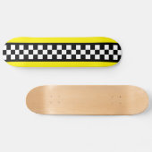 Taxis Karo Streifenmuster Skateboard (Horizontal)