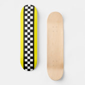 Taxis Karo Streifenmuster Skateboard (Vorderseite)