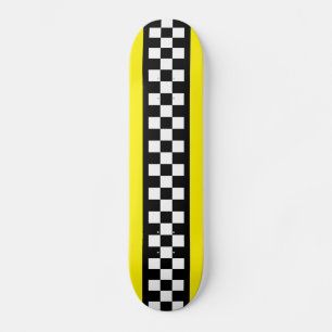 Taxis Karo Streifenmuster Skateboard