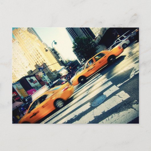 Taxis NYC Postkarte (Vorderseite)