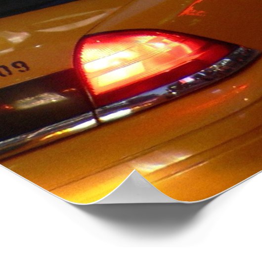 Taxis vom Time Square Poster (Ecke)