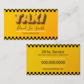 Taxista / Servicio Cab Visitenkarte (Vorne/Hinten)