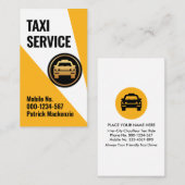 Taxistand auf dem Auto-Symbol Visitenkarte (Vorne/Hinten)