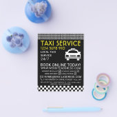 Taxistation, Taxi-Taxi-Firma mit Preisliste Flyer (Einzeln)
