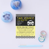 Taxistation, Taxi-Taxi-Firma mit Preisliste Flyer (Einzeln)