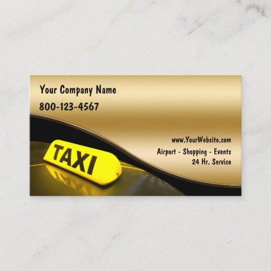 Taxiunternehmen Visitenkarten neu Visitenkarte (Vorderseite)