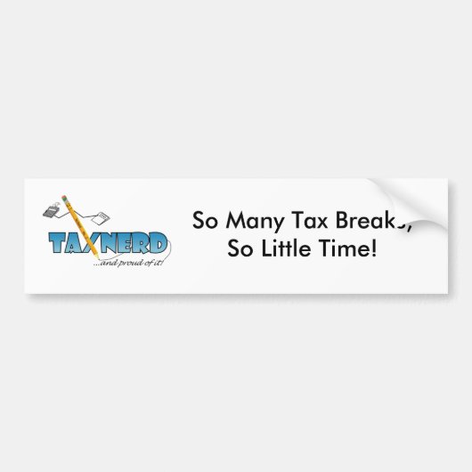 TaxNerd Autoaufkleber (Vorne)