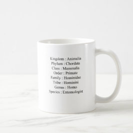 Taxonomie des Entomologen Kaffeetasse