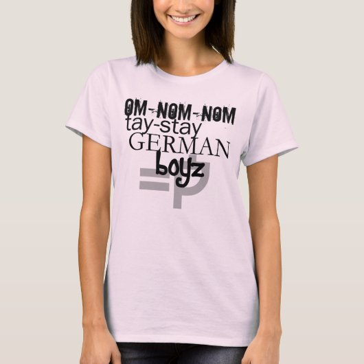 Tay-Bleibe deutscher T - Shirt (Vorderseite)