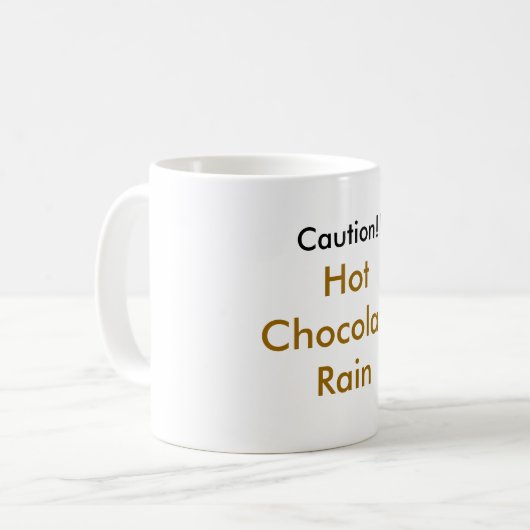 tay zonday Schokoladen-Regen Kaffeetasse (Vorderseite Links)