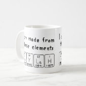 Taylah Periodenname Tasse (Vorderseite Links)