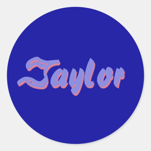 Taylor Aufkleber (Vorderseite)