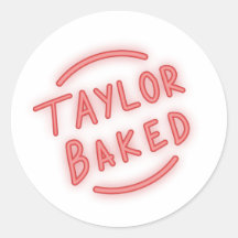 Taylor Baked Neon Logo-Aufkleber