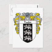 Taylor Coat of Arms (Mantled) Postkarte (Vorne/Hinten)
