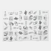 Taylor Eras Line Zeichnend Küchenhandtuch Geschirrtuch (Horizontal)