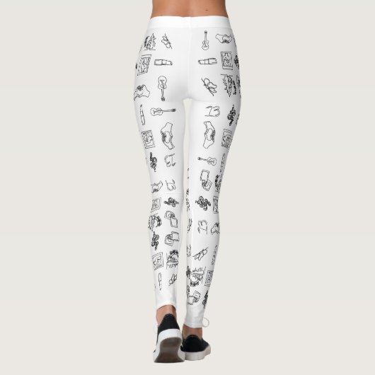 Taylor Eras Line Zeichnend Leggings (Rückseite)
