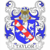 Taylor Familienwappen Aufkleber (Vorderseite)