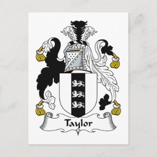 Taylor Familienwappen Postkarte