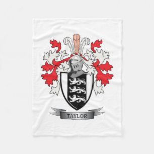 Taylor-Familienwappen-Wappen Fleecedecke
