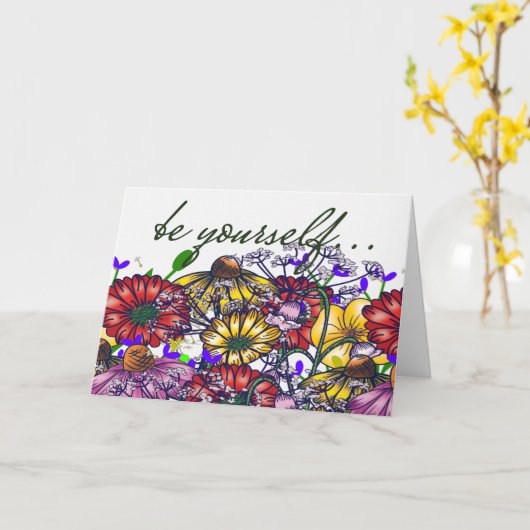 Taylor for Courage Karte (Gelbe Blume)