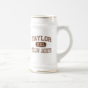 Taylor - gelbe Jacken - hoch - Nordbiegung Ohio Bierglas