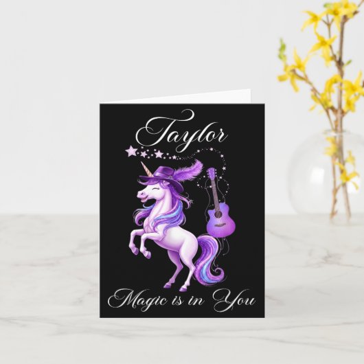 Taylor Gift - Taylor Shirt  Karte (Gelbe Blume)