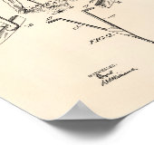 Taylor Golf Club 1905 Patent Art - Old Peper Poster (Ecke)