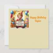 ~ TAYLOR ~ Happy Birthday ~ Clown Costume ~ (Rückseite)