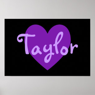Taylor in Purple Poster