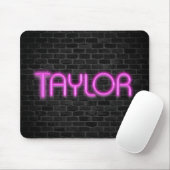 TAYLOR in rosa Neonleuchten Mousepad (Mit Mouse)
