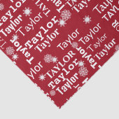 TAYLOR-Individuelle Name mit Schneeflocken Seidenpapier (Detail)
