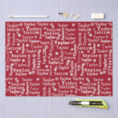 TAYLOR-Individuelle Name mit Schneeflocken Seidenpapier (Handwerk)