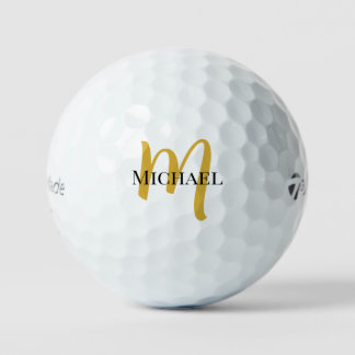 Taylor Made TP5 12 Pack Golf Balls Gold Monogramm Golfball
