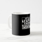 TAYLOR-Nachname Personalisiertes Geschenk Kaffeetasse (Vorderseite Links)