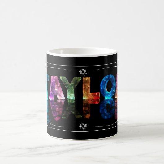 Taylor - NamensTaylor in 3D beleuchtet (Fotografie Kaffeetasse (Mittel)