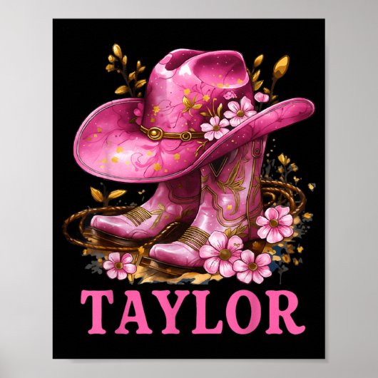 Taylor Outfit Cowgirl Boots Youth Women Teen Girls Poster (Vorne)