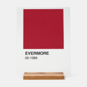 Taylor Red Evermore 1989 Alben - Kleiner Hintergru Acrylschild (Vorderseite)