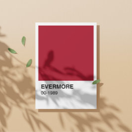 Taylor Red Evermore 1989 Alben - Weiße Grenze Poster