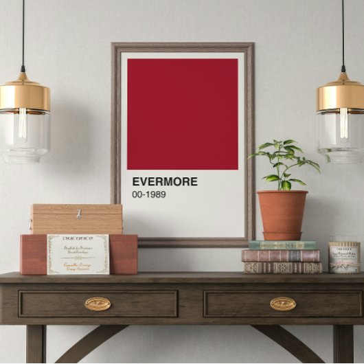 Taylor Red Evermore 1989 Alben - Weiße Grenze Poster