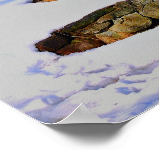 Taylor Saw Mill-Winter Poster (Ecke)